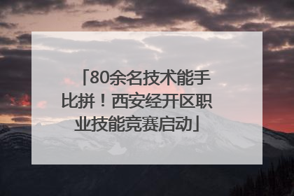 80余名技术能手比拼！西安经开区职业技能竞赛启动