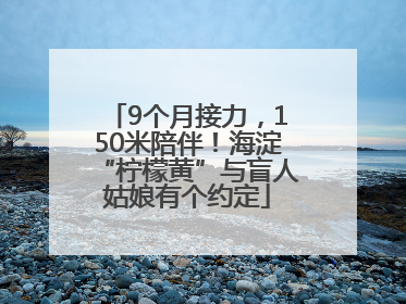 9个月接力，150米陪伴！海淀“柠檬黄”与盲人姑娘有个约定