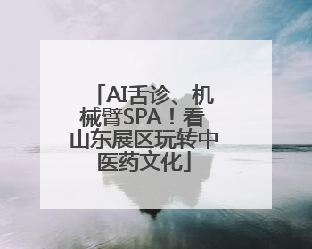 AI舌诊、机械臂SPA！看山东展区玩转中医药文化