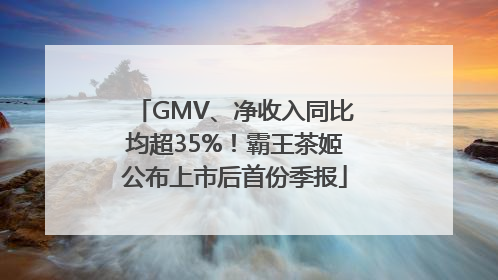 GMV、净收入同比均超35%！霸王茶姬公布上市后首份季报