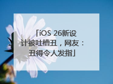 iOS 26新设计被吐槽丑，网友：丑得令人发指
